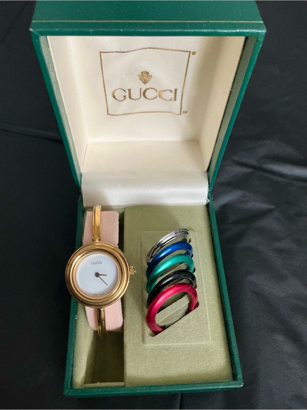 Authentic GUCCI bangle watch set ππ - Picture 11 of 16
